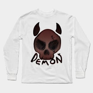 Demon skull Long Sleeve T-Shirt